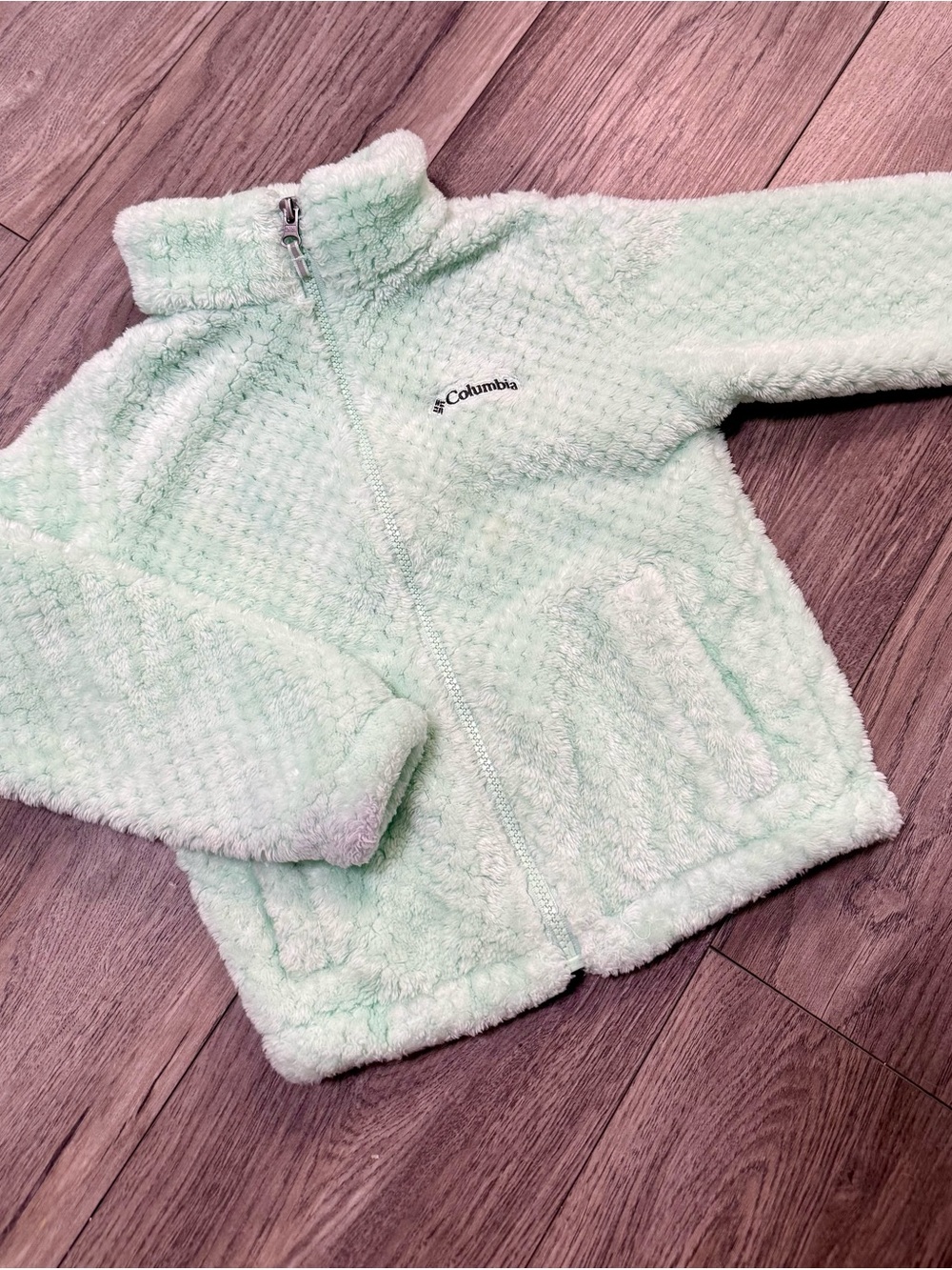 Columbia Kids Mint Green Plush Puffer Jacket